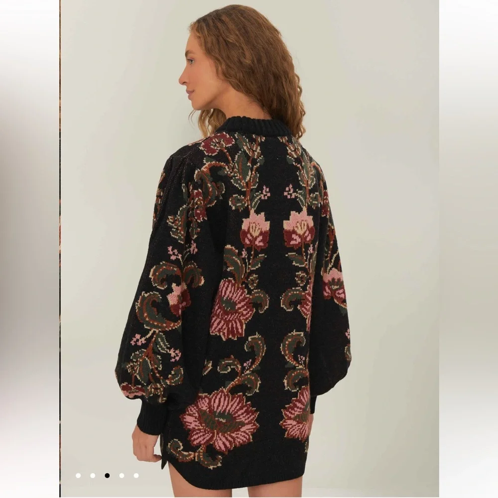 FARM Rio Black Ravenala Knit Mini Dress - Picture 3 of 13